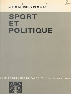 cover image of Sport et politique